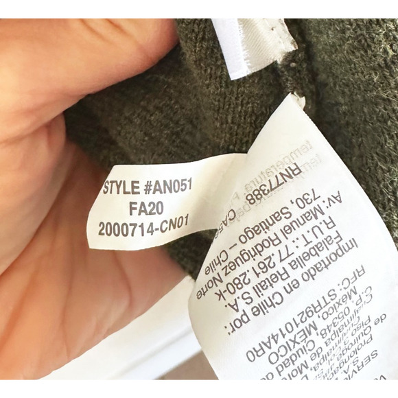 J Crew Womens Vanessa Sweater Jacket XL Heather Olive Green Preppy Minimalist - Picture 6 of 9